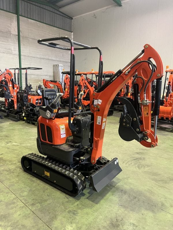 Neuer Minibagger 1.200 kg mit Kubota-Motor und verstellbarem Fahrwerk