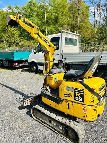 Komatsu PC 09-1 Ultra-kompakter Minibagger 800 kg Gebraucht – Bild 2