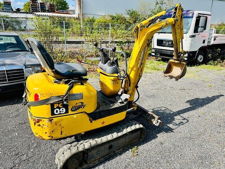 Komatsu PC 09-1 Ultra-kompakter Minibagger 800 kg Gebraucht – Bild 8