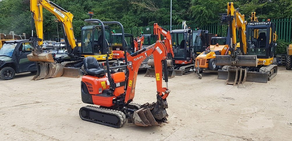 Kubota K008-3 Ultra-Kompakt-Minibagger 980 kg Gebraucht (2021)