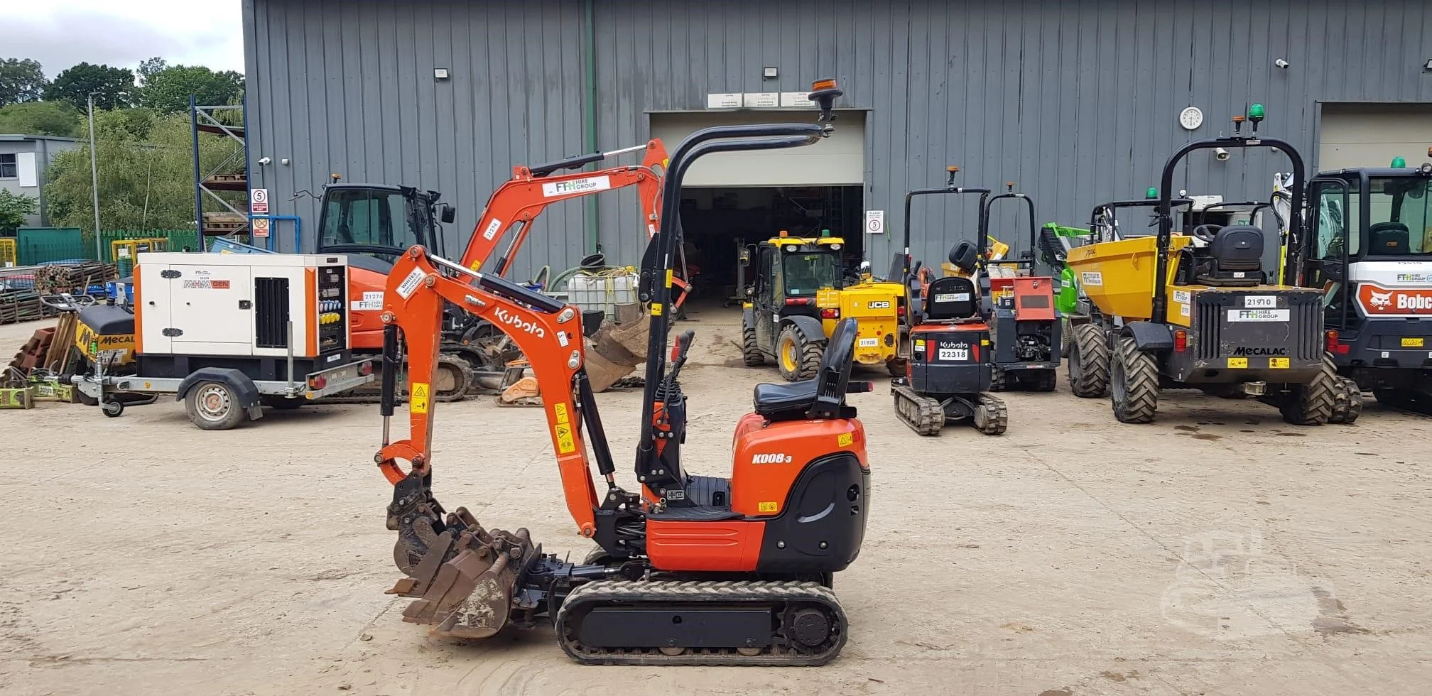 Kubota K008-3 Ultra-Kompakt-Minibagger 980 kg Gebraucht (2021) – Bild 10