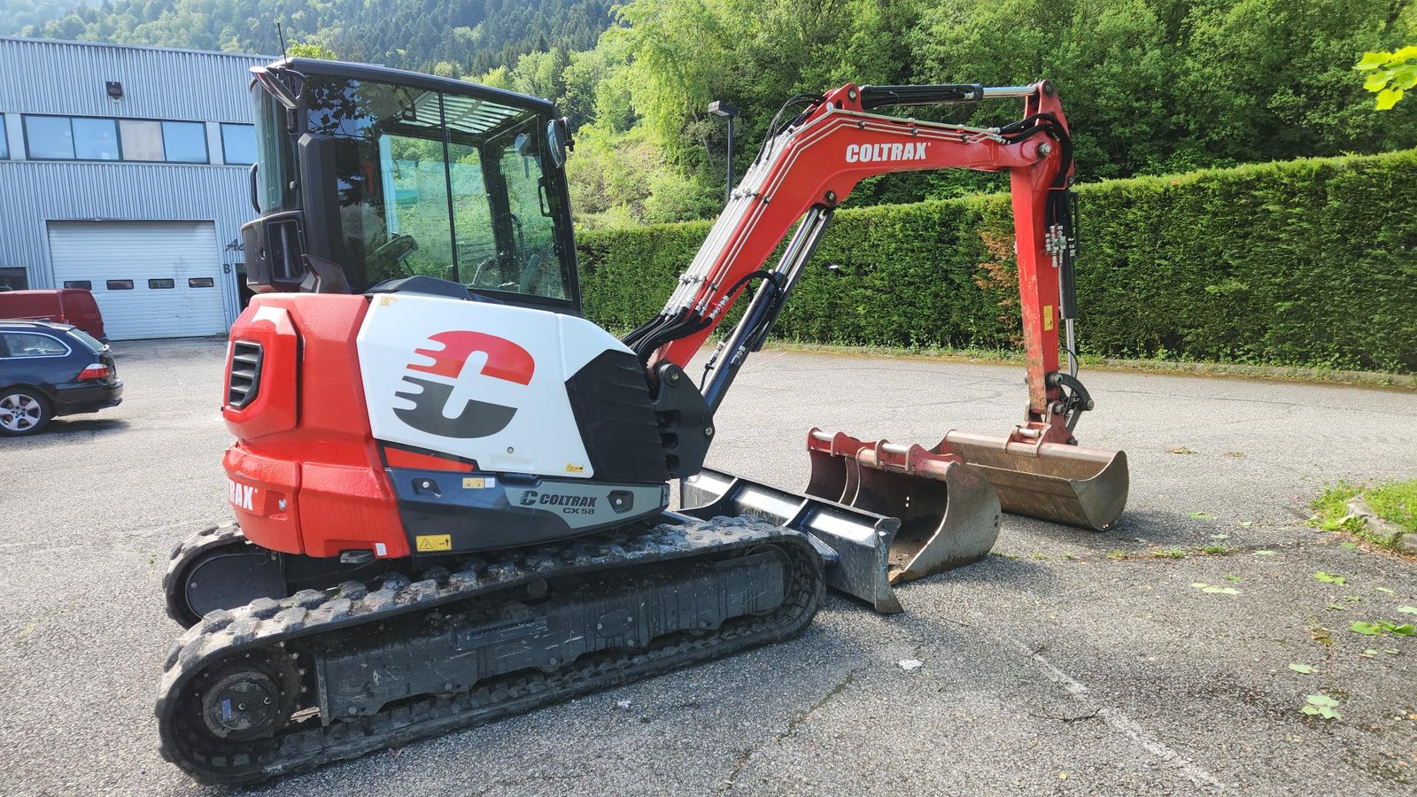 Coltrax CX58 Mini pelle — attache rapide hydraulique Martin, 3 godets, occasion – Bild 3