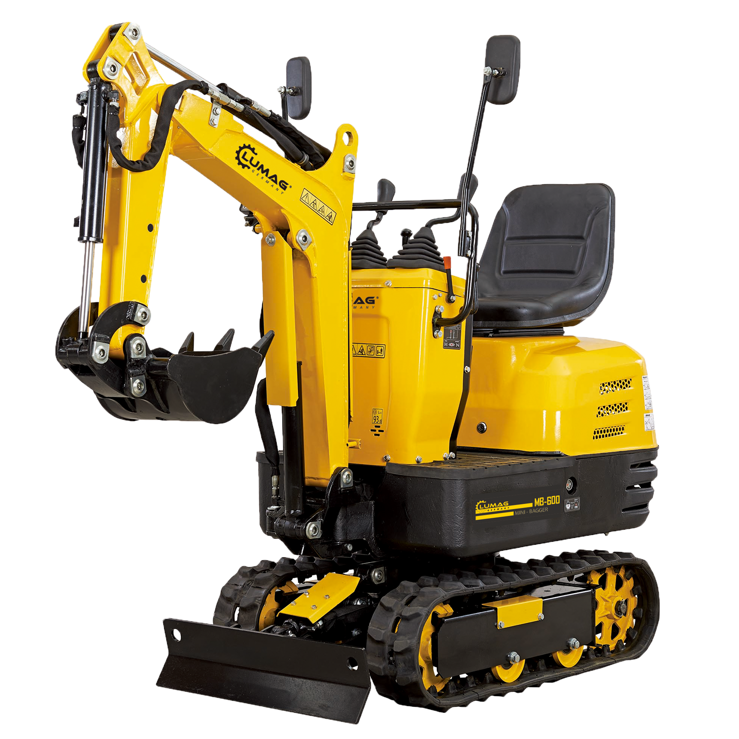 Lumag MB600 Mini pelle — 6,3 kW, 562 kg, démarrage électrique neuf – Bild 3
