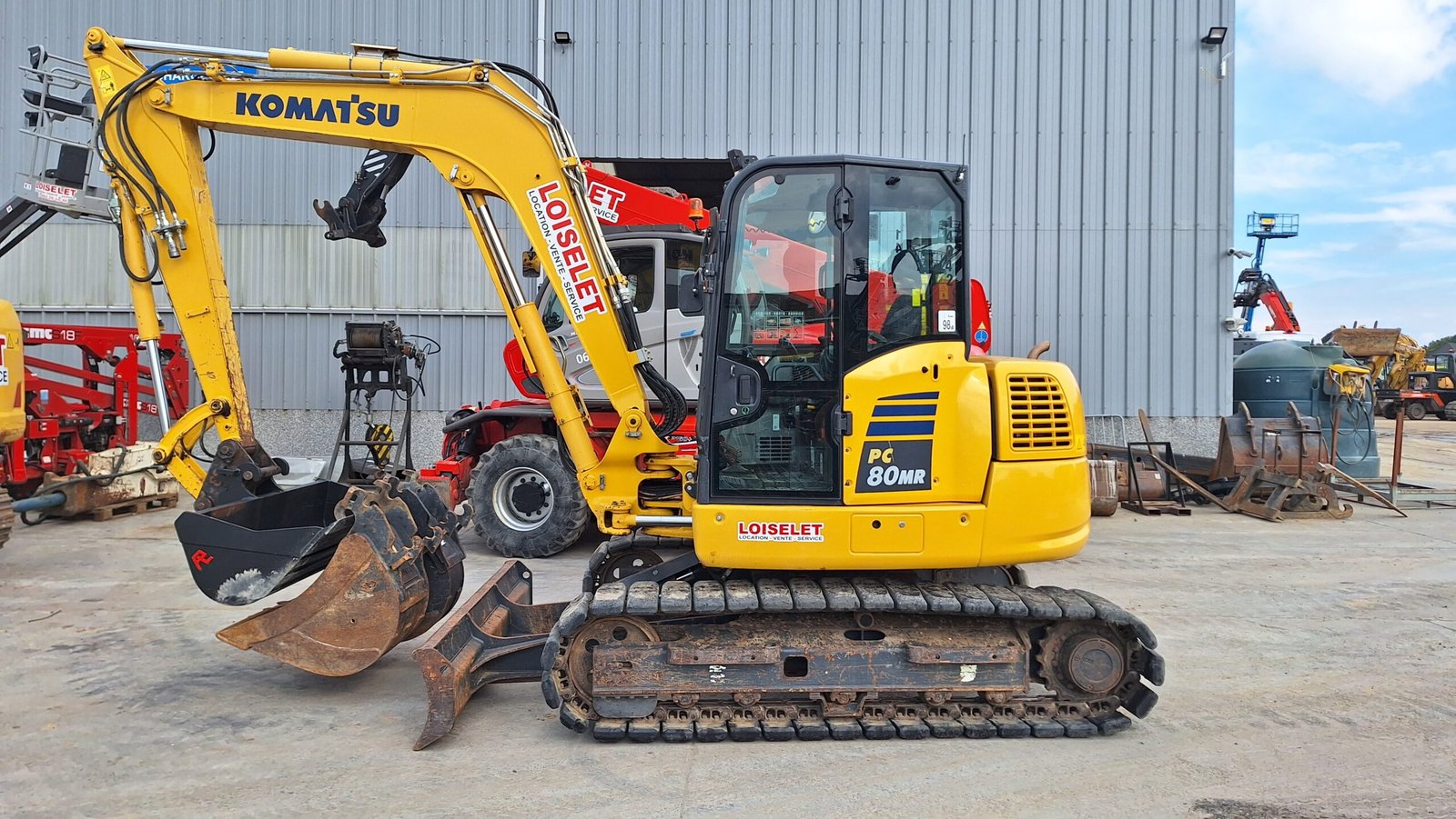 Komatsu PC80MR-3 Mini pelle — 8 t, configuration compacte, occasion